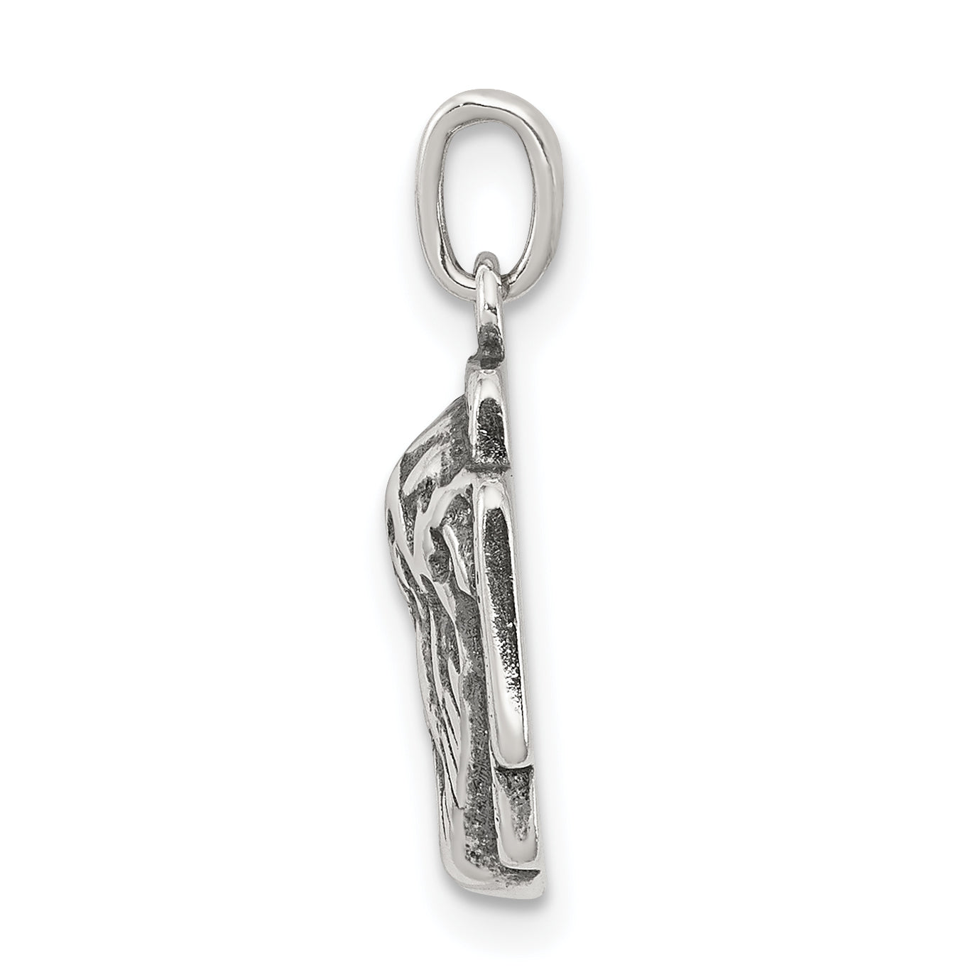 Sterling Silver 925 Antiqued Ecce Homo Pendant by Sophia Jewelers