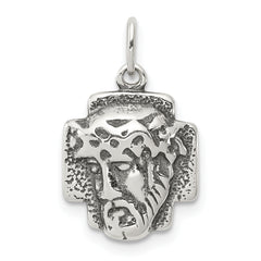 Sterling Silver Antiqued Ecce Homo Medal