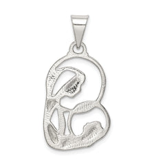 Sterling Silver 925 Mary & Child Charm Polished Finish Anti-Tarnish