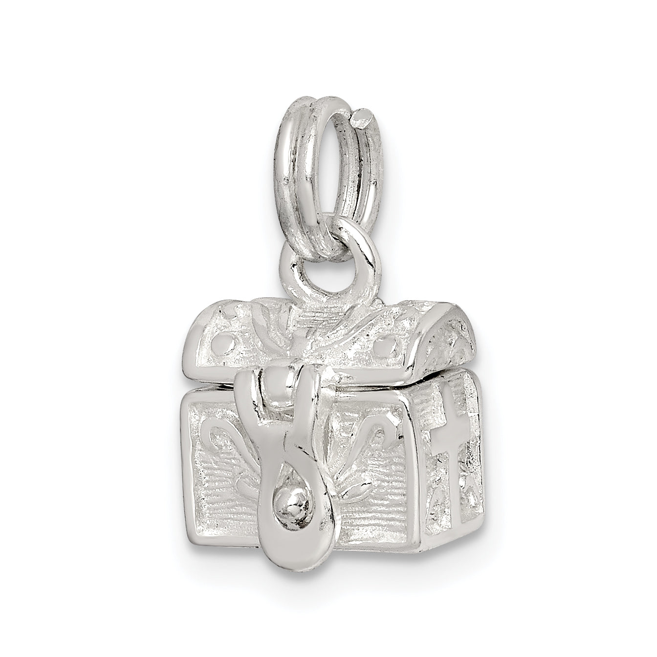 Sterling Silver Cross Prayer Box Charm