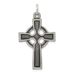 Sterling Silver Antiqued Celtic Cross Charm