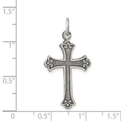 Sterling Silver Antiqued Cross Pendant