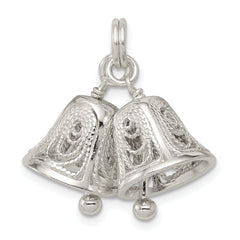 Sterling Silver Bells Charm