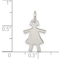 Sterling Silver Girl Charm