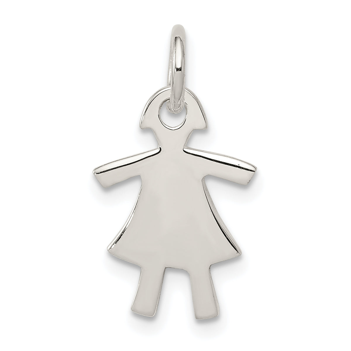 Sterling Silver Girl Charm