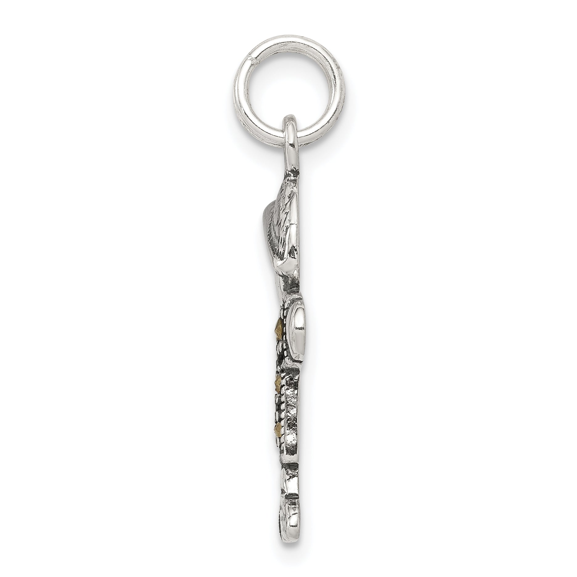 Sterling Silver Antiqued Boy Charm