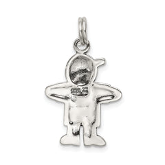 Sterling Silver Antiqued Boy Charm