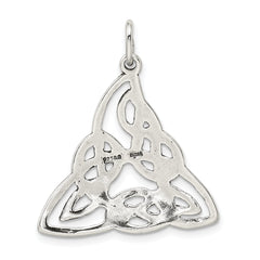 Men's Sterling Silver Antiqued Celtic Charm Pendant by Sophia Jewelers