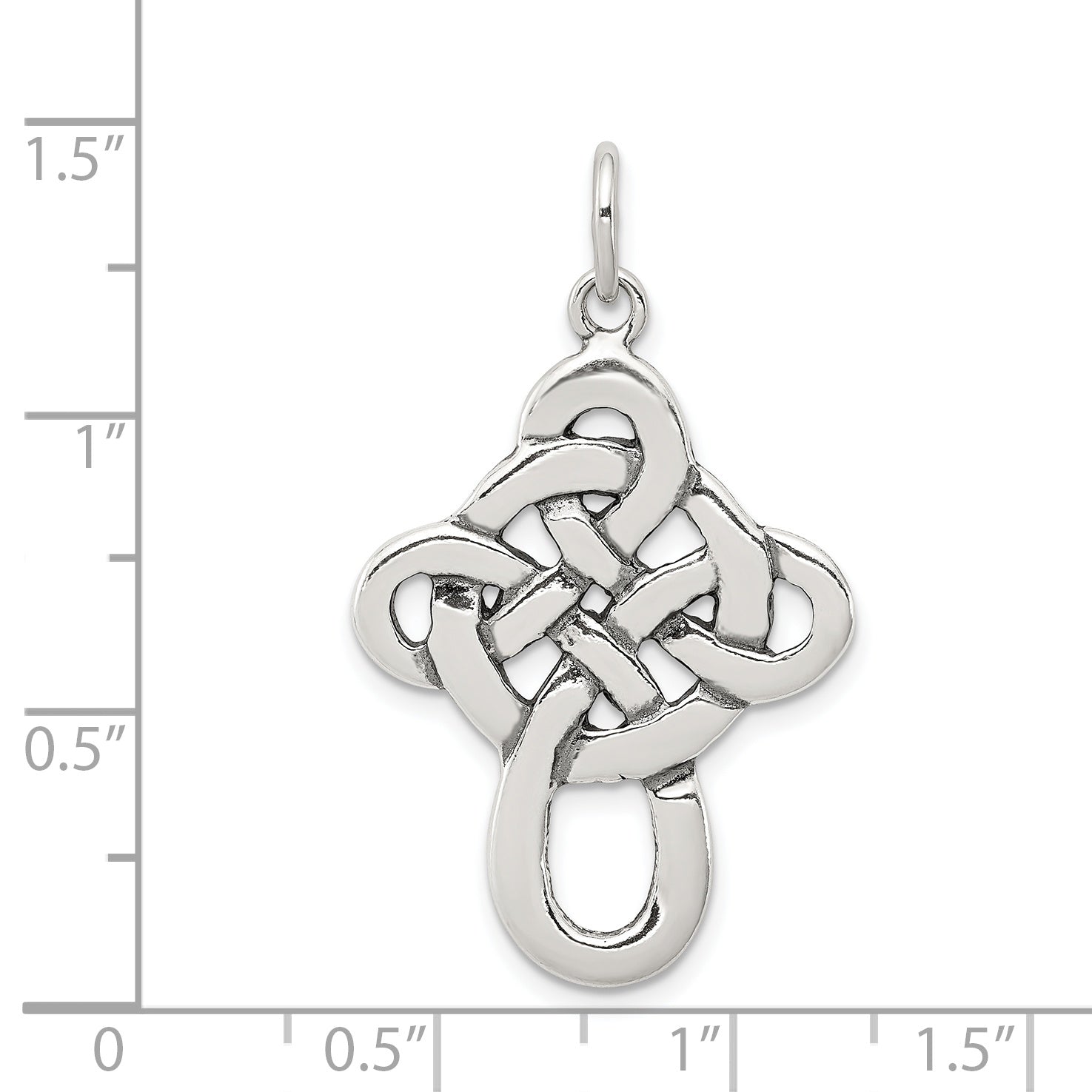 Sterling Silver Antiqued Celtic Cross Charm