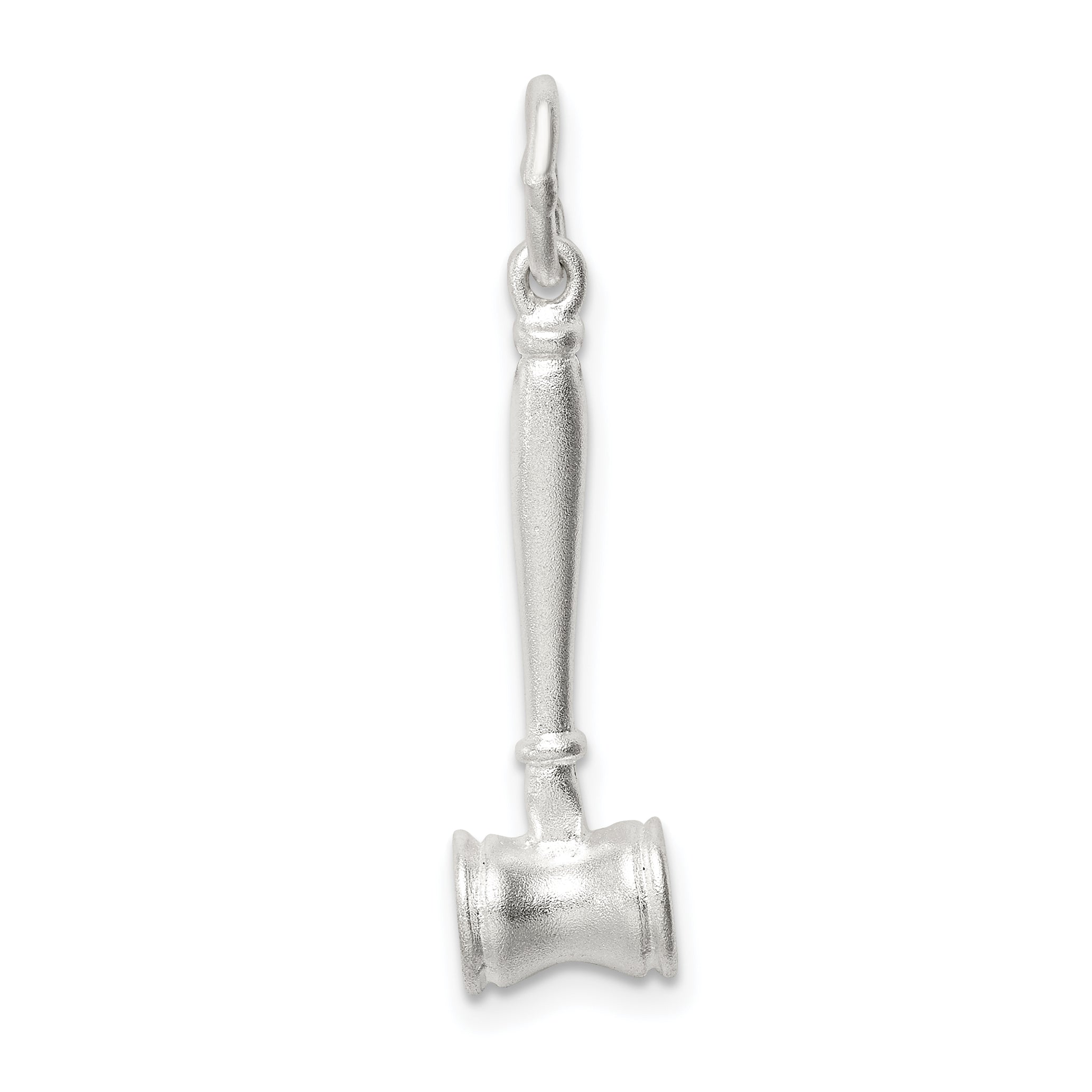 Sophia Jewelers 925 Sterling Silver 3D Gavel Charm with Polished Anti-Tarnish Finish