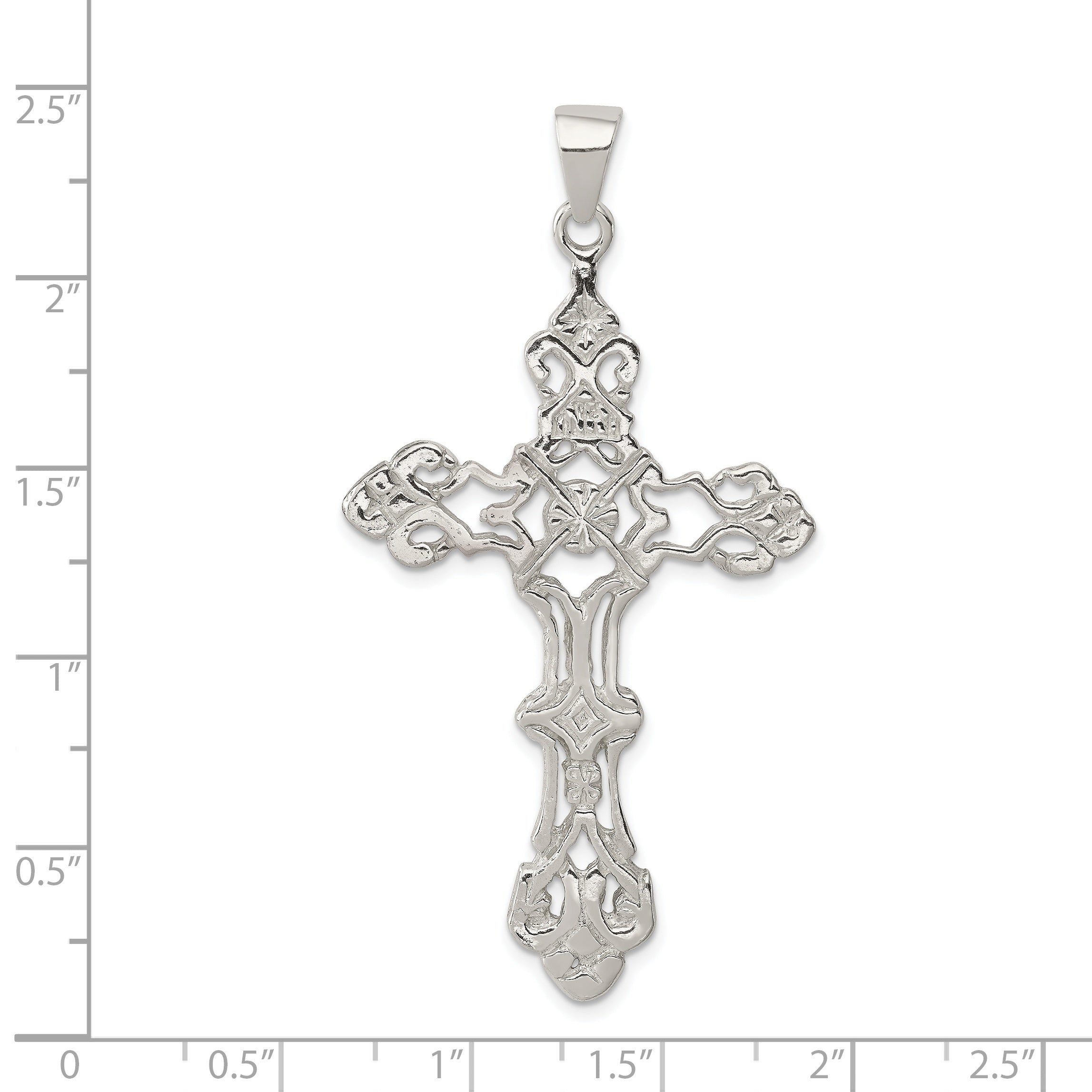 Sterling Silver INRI Cross Pendant