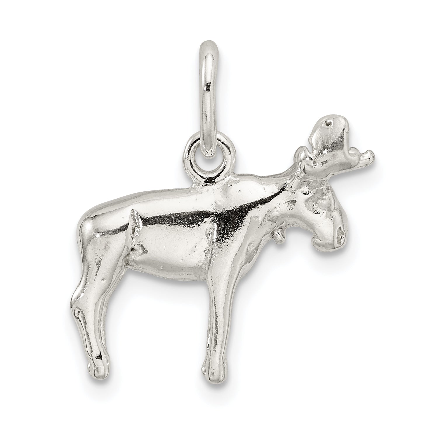 Sterling Silver Moose Charm