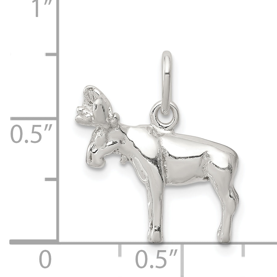 Sterling Silver Moose Charm