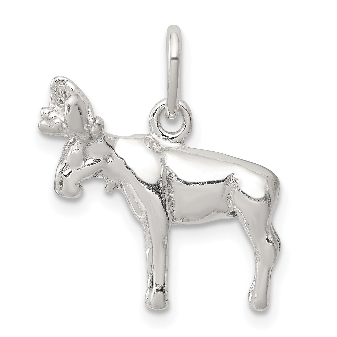 Sterling Silver Moose Charm