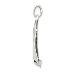 Sterling Silver 925 Sailboat Charm with Antiqued Finish for Men