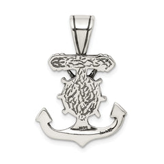 Sterling Silver Antiqued Mariner's Crucifix Pendant