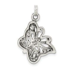 Sterling Silver Antique Butterfly Charm