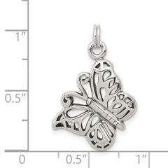 Sterling Silver Antique Butterfly Charm