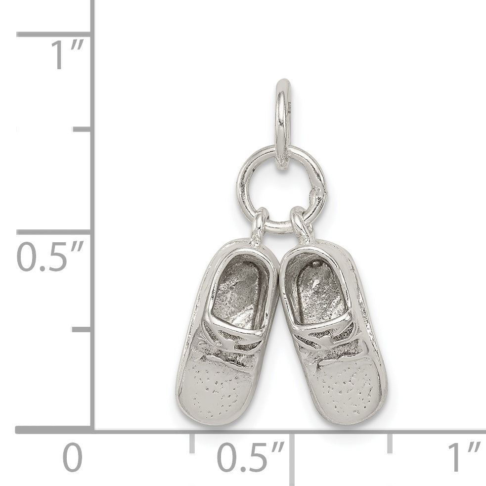 Sterling Silver Baby Shoes Charm