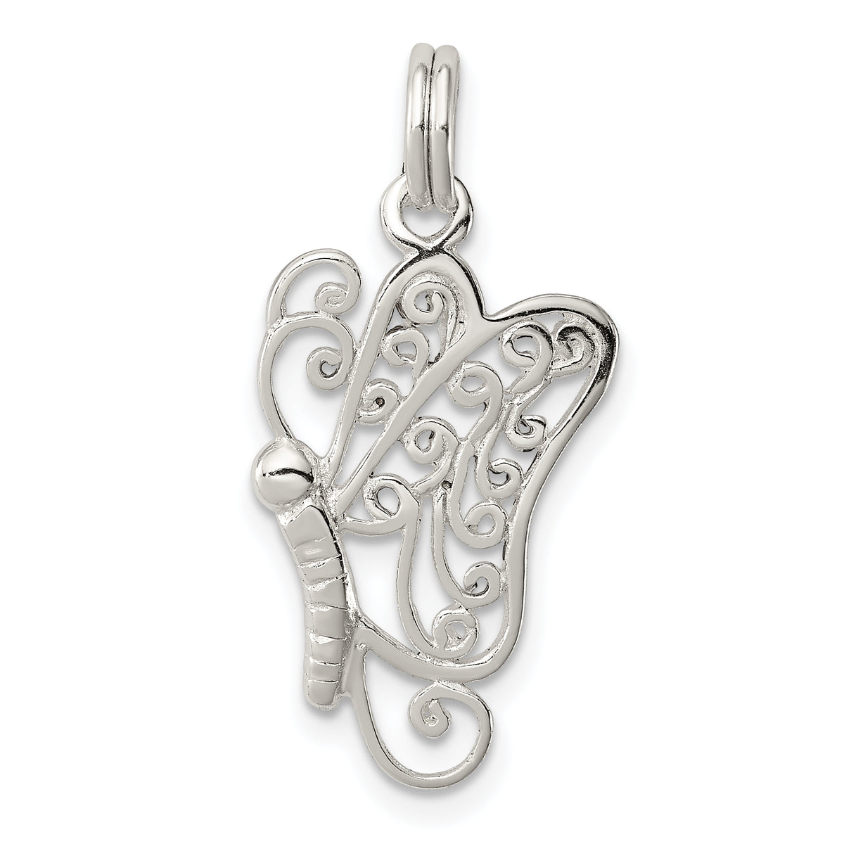 Sterling Silver Butterfly Charm