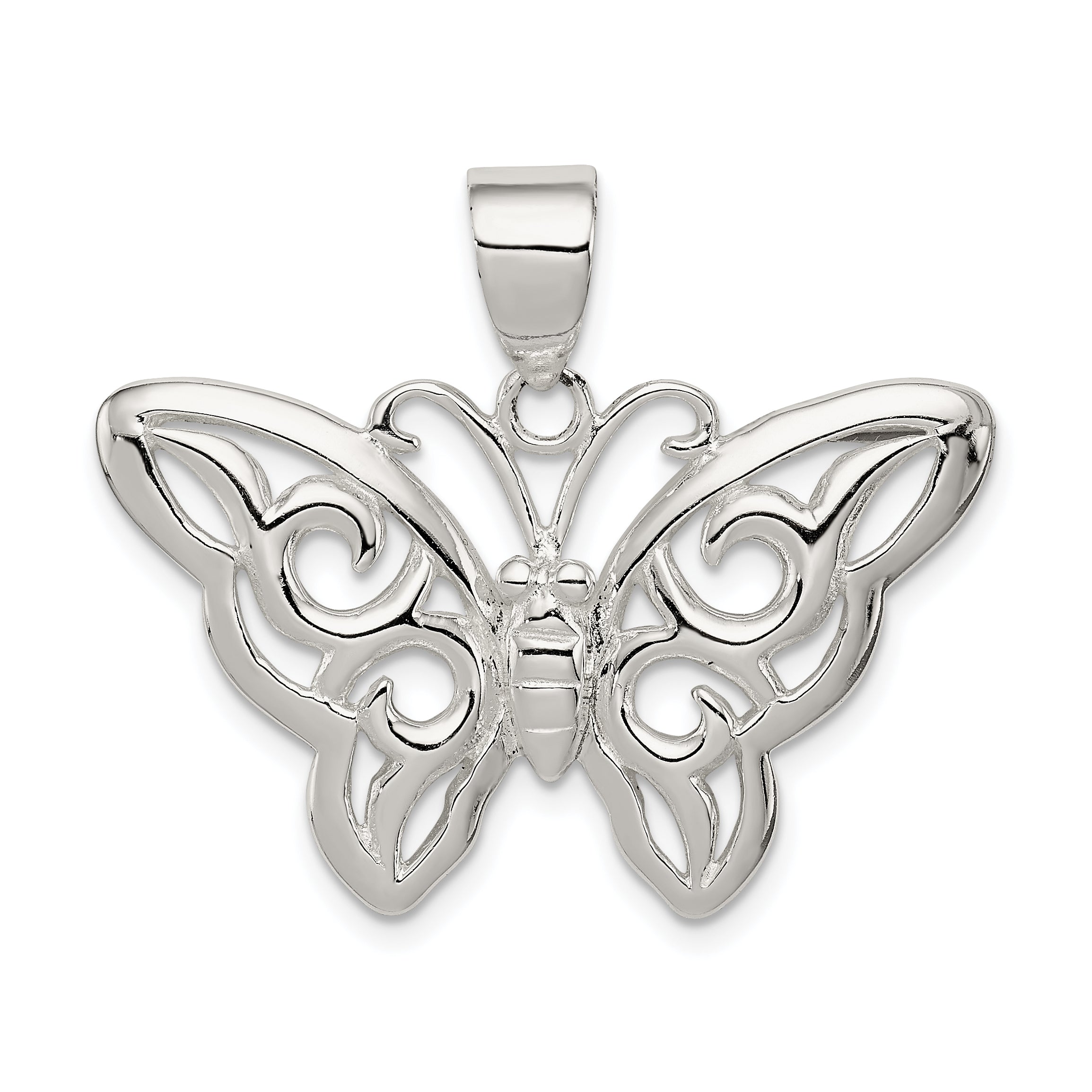 Sterling Silver Butterfly Pendant