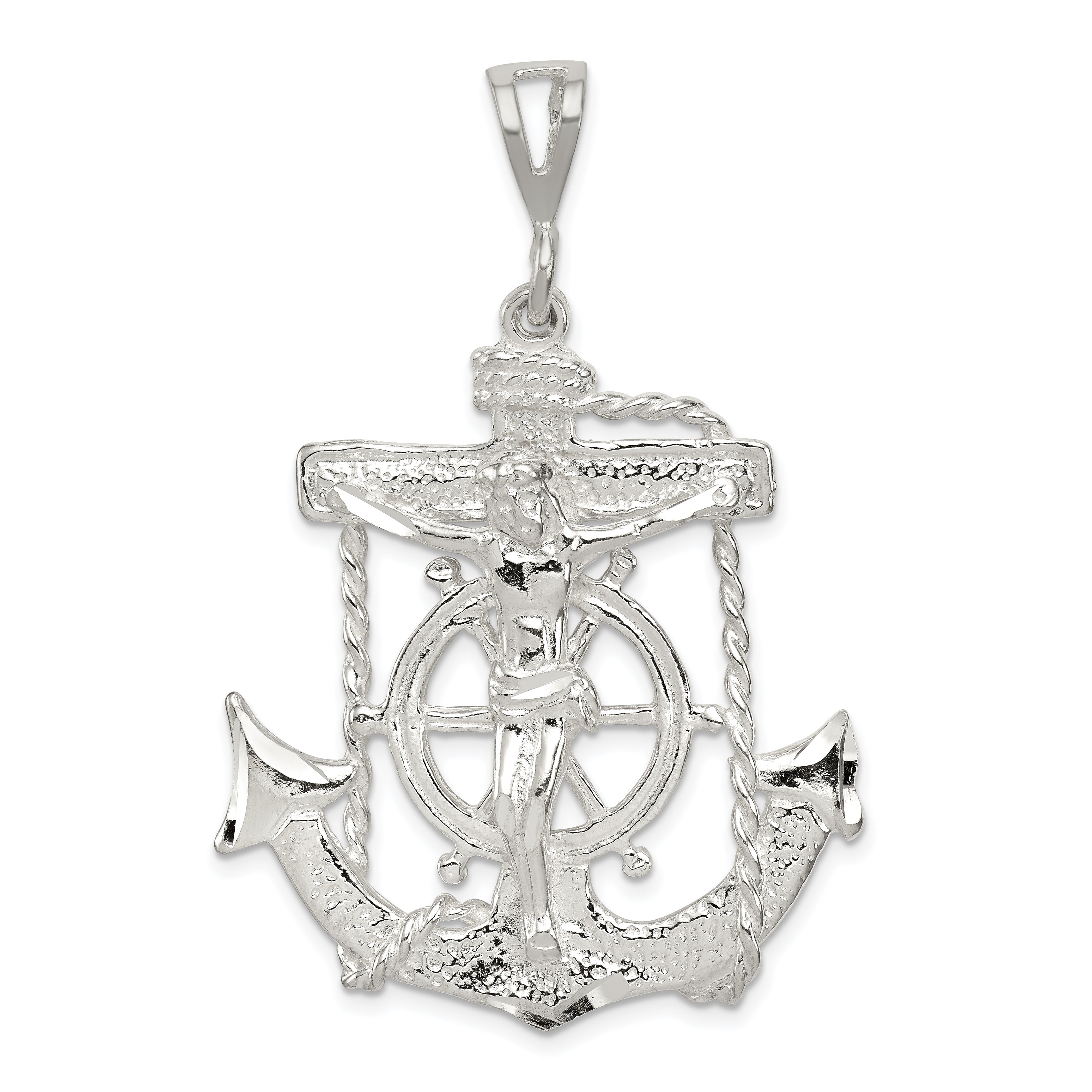 Sterling Silver Mariner Cross Pendant