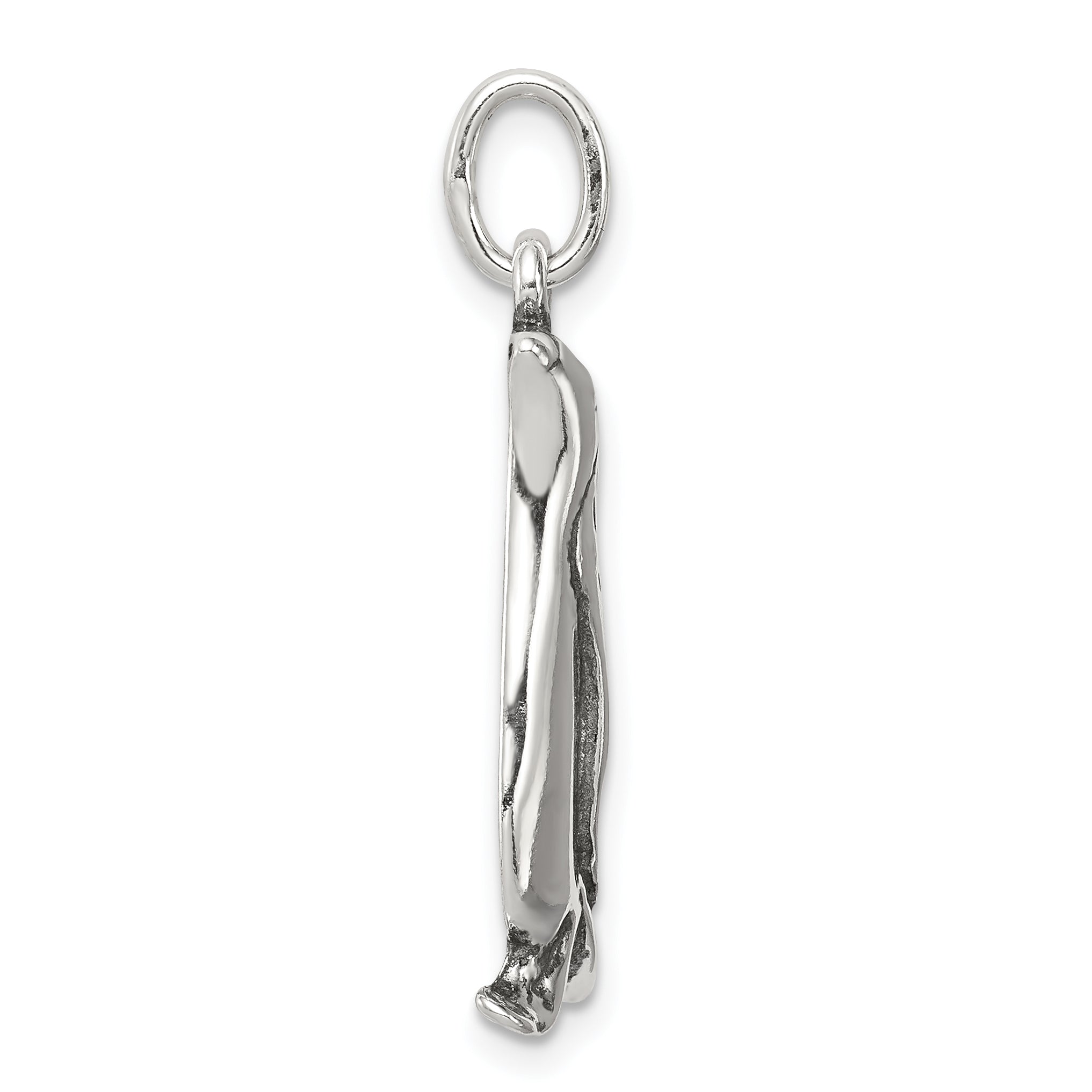 Sterling Silver Antiqued Penguin Charm