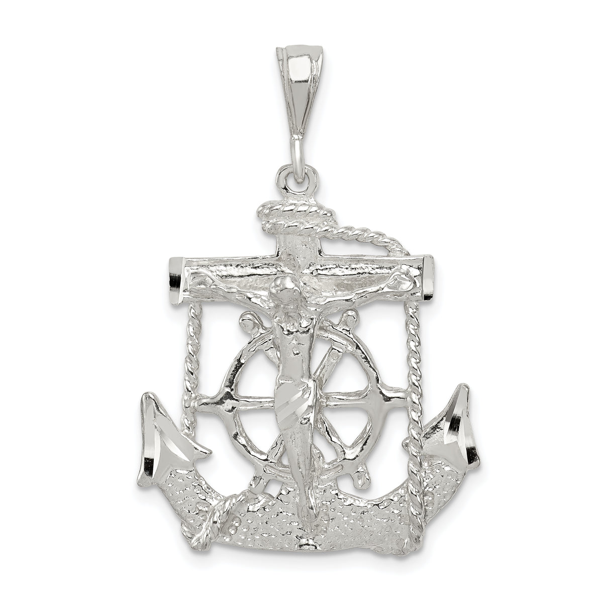 Sterling Silver Mariner Cross Pendant