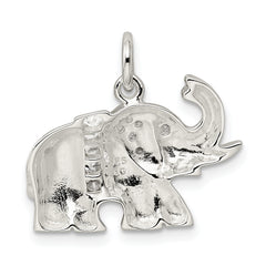 Sterling Silver CZ Elephant Charm