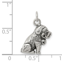 Sterling Silver Antique St. Bernard Charm