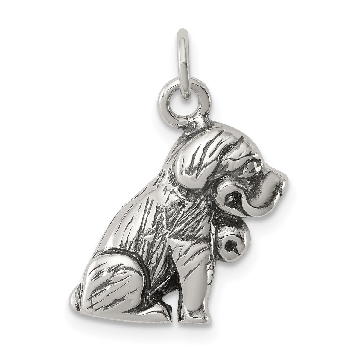 Sterling Silver Antique St. Bernard Charm