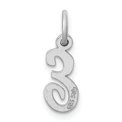 Sophia Jewelers Sterling Silver Rhodium-Plated E Initial Charm