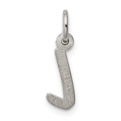 Sterling Silver Rhodium-Plated Initial L Charm for Elegant Gifting