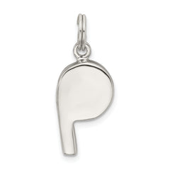 Sophia Jewelers Men's Sterling Silver Polished Whistle Charm Pendant