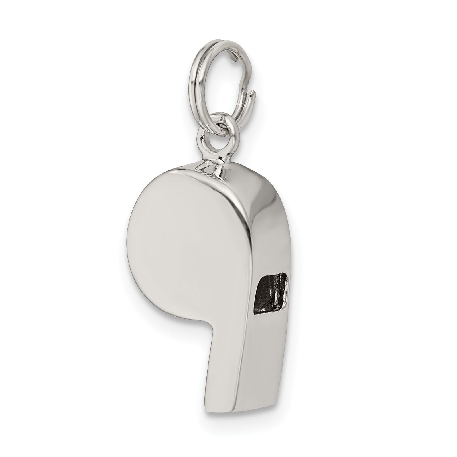 Sophia Jewelers Men's Sterling Silver Polished Whistle Charm Pendant