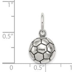 Sterling Silver Antique Soccer Ball Charm