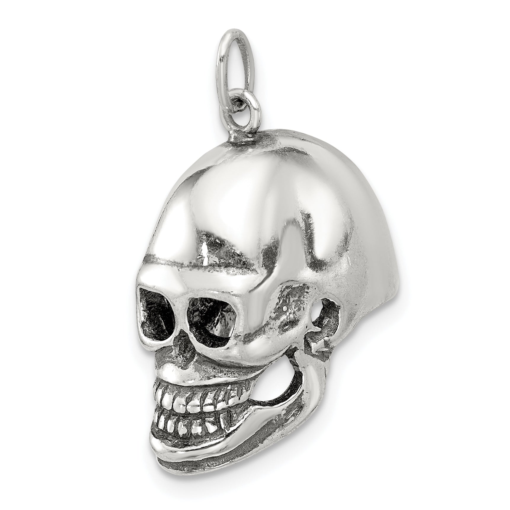 Sterling Silver Skull Pendant