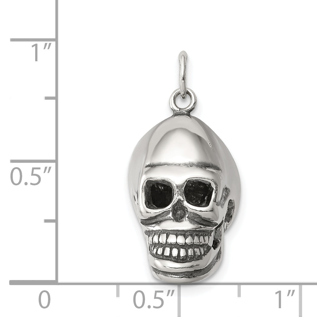 Sterling Silver Skull Pendant