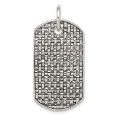 Sterling Silver Dog Tag Pendant