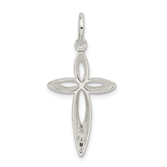 Sterling Silver 925 Passion Cross Charm with Polished Finish