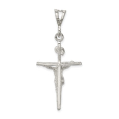 Sophia Jewelers Polished Sterling Silver INRI Crucifix Pendant Anti-Tarnish