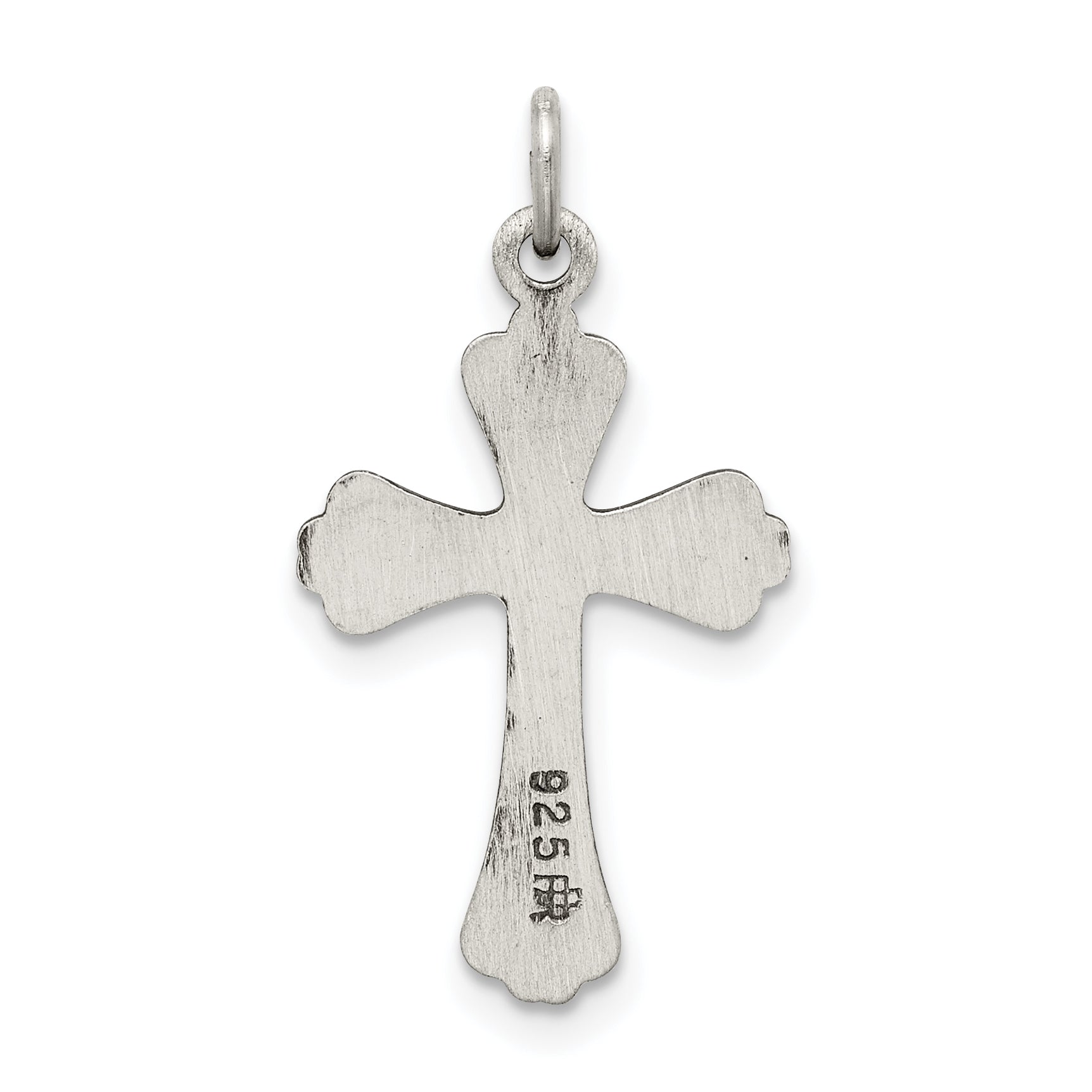 Sterling Silver Antiqued Cross Charm