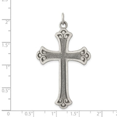 Sterling Silver Antiqued Cross Pendant