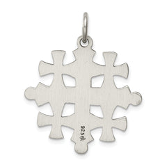 Sterling Silver Antiqued Jerusalem Cross Pendant