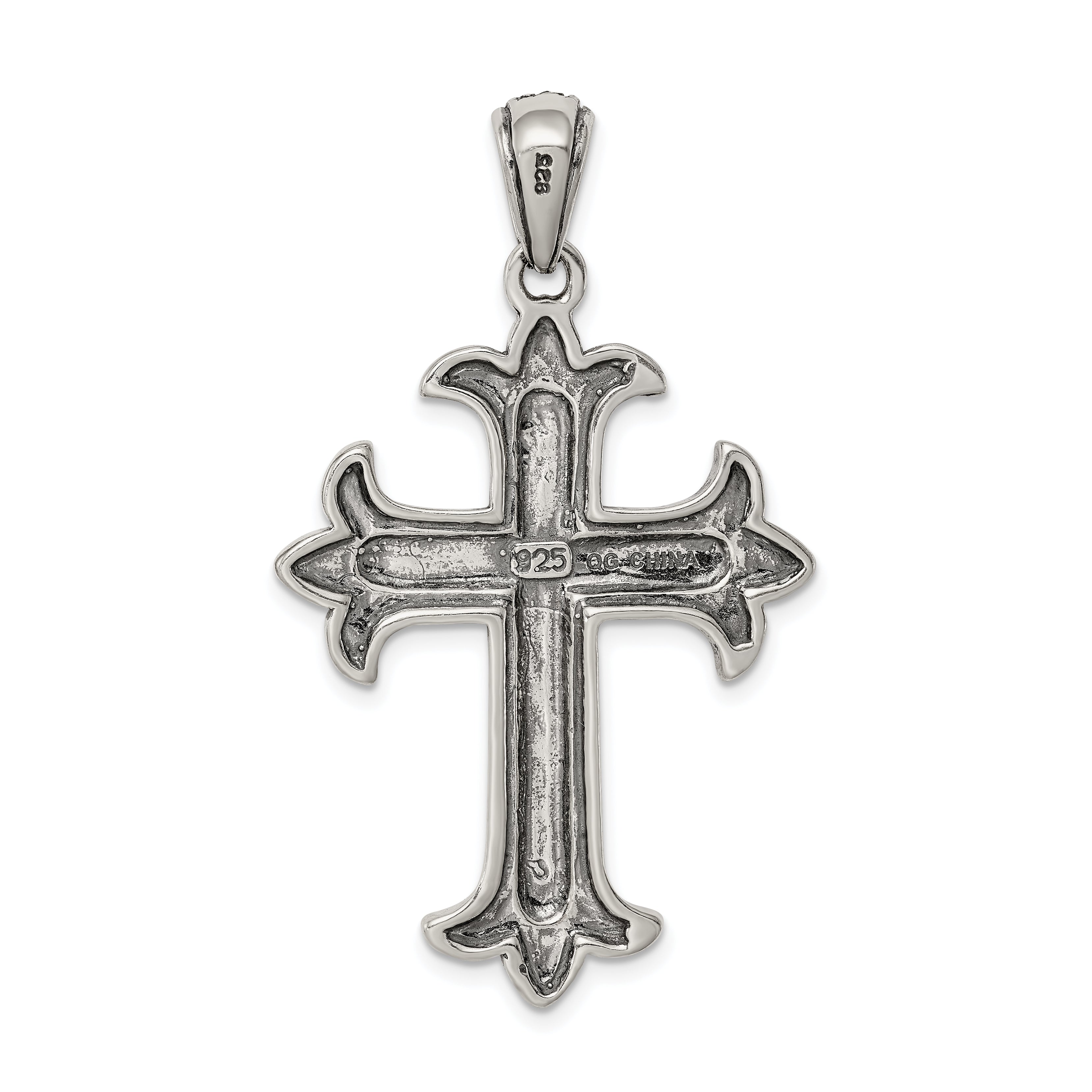 Sterling Silver Marcasite Cross Pendant