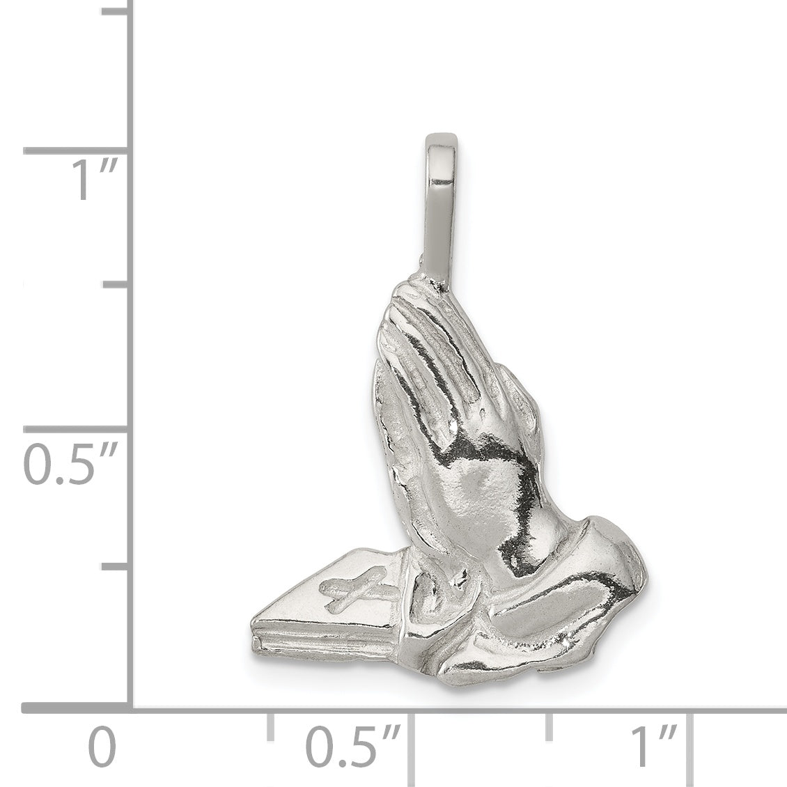 Sterling Silver Praying Hands Charm