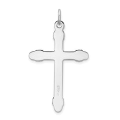 Sophia Jewelers Sterling Silver 18K Gold-Plated Rope Cross Pendant