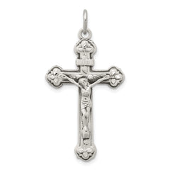 Sterling Silver Antiqued INRI Crucifix Pendant