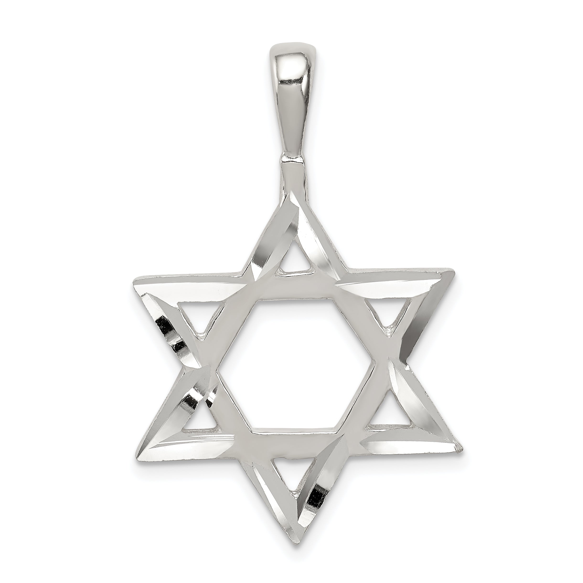 Sterling Silver Star of David Charm