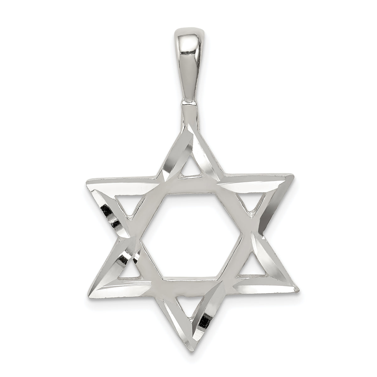 Sterling Silver Star of David Charm